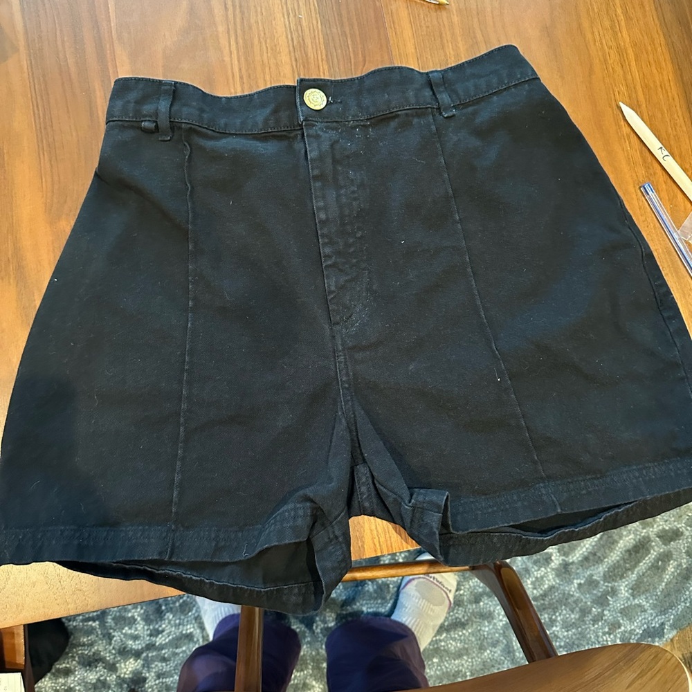 Big Bud Press Black High Waist Women Shorts